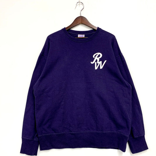 【中古品】【メンズ】  GOAT ゴート × ROTTWEILER ロットワイラー BLACK DOGS CREWNECK SWEATSHIRT クルーネック スウェットシャツ トレーナー 長袖 トップス 142-241124-as-35-izu サイズ：L カラー：パープル系 万代Net店