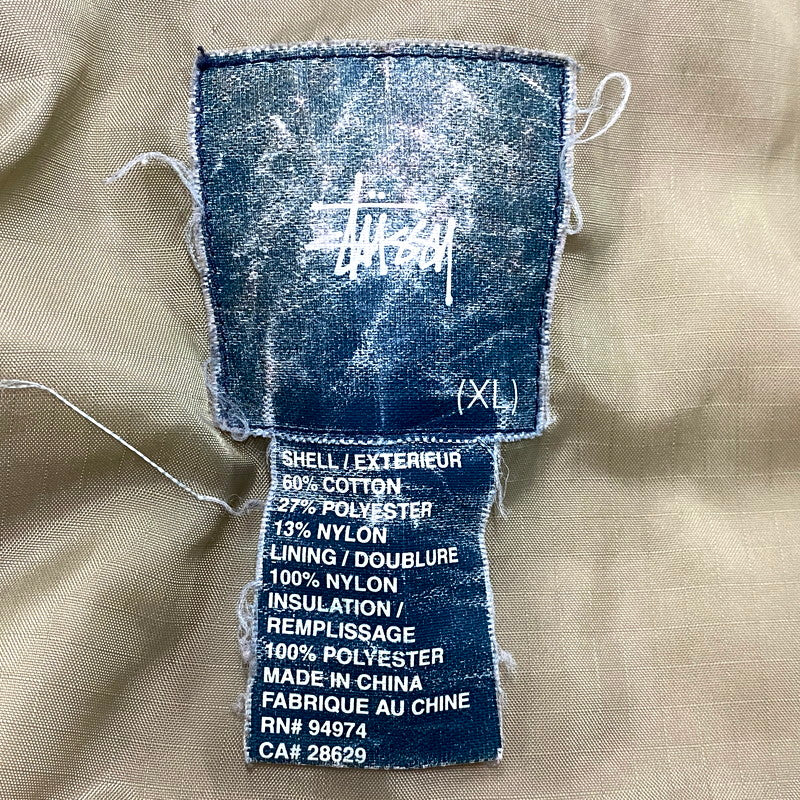 【中古品】【メンズ】  OLD STUSSY オールドステューシー 90S QUILTING JACKET キルティング ジャケット アウター 142-241125-as-23-izu サイズ：XL カラー：レッド 万代Net店