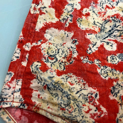 【中古品】【メンズ】 45rpm ４５アールピーエム LS FLOWER DESIGN SHIRT ロングスリーブ フラワーデザイン シャツ 長袖 トップス 140-241125-as-12-izu サイズ：4 カラー：レッド系 万代Net店