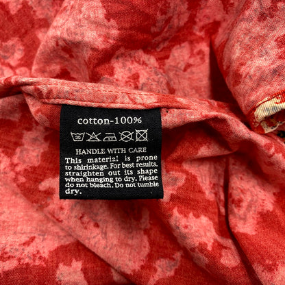 【中古品】【メンズ】 45rpm ４５アールピーエム LS FLOWER DESIGN SHIRT ロングスリーブ フラワーデザイン シャツ 長袖 トップス 140-241125-as-12-izu サイズ：4 カラー：レッド系 万代Net店