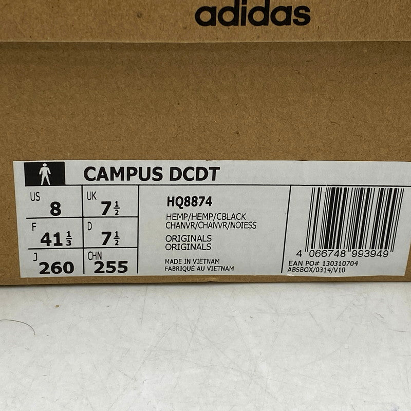 【中古美品】【メンズ/レディース】 adidas アディダス × DESCENDANT ディセンダント CAMPUS HQ8874 キャンパス スニーカー シューズ 靴 161-241128-as-06-izu サイズ：26cm カラー：HEMP/HEMP/CORE BLACK 万代Net店