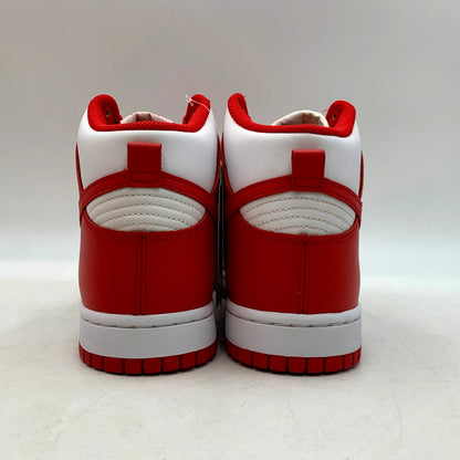 【中古美品】【メンズ】 NIKE ナイキ DD1399-106 DUNK HIGH CHAMPIONSHIP WHITE AND RED ダンク ハイ チャンピオンシップ スニーカー シューズ 靴 160-241130-mm-11-izu サイズ：28cm カラー：ホワイト/レッド 万代Net店