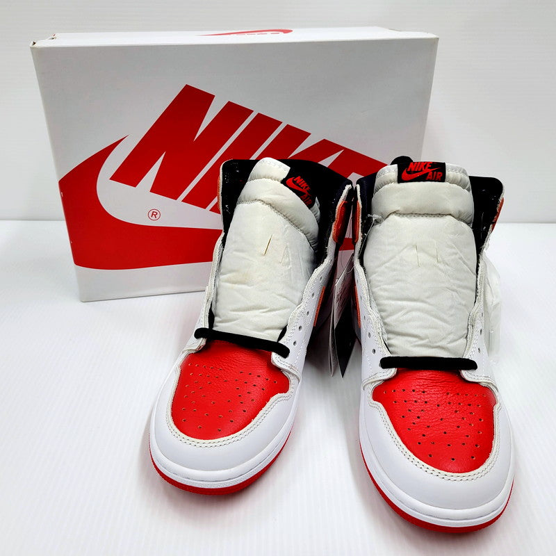 【中古品】【メンズ】 NIKE ナイキ AIR JORDAN 1 RETRO HIGH OG 555088-161 エアジョーダン 1 レトロ ハイ オリジナル スニーカー シューズ 靴 160-241130-ay-03-izu サイズ：28cm カラー：WHITE/UNIVERSITY RED-BLACK 万代Net店