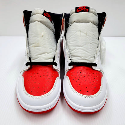 【中古品】【メンズ】 NIKE ナイキ AIR JORDAN 1 RETRO HIGH OG 555088-161 エアジョーダン 1 レトロ ハイ オリジナル スニーカー シューズ 靴 160-241130-ay-03-izu サイズ：28cm カラー：WHITE/UNIVERSITY RED-BLACK 万代Net店