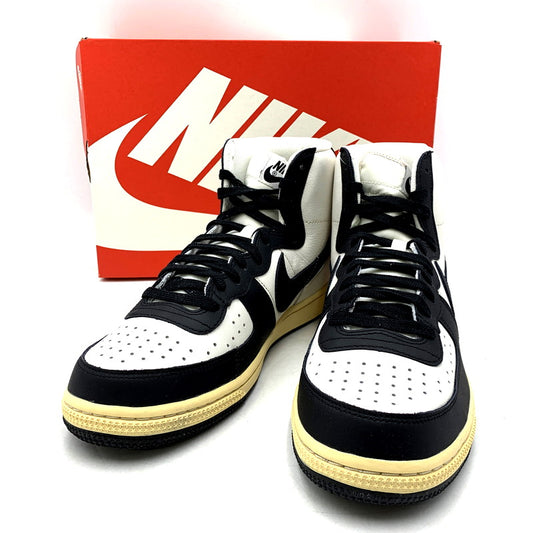 【中古美品】【メンズ】 NIKE ナイキ FD0394-030 TERMINATOR HIGH BLACK AND PHANTOM ターミネーター ハイ ブラック アンド ファントム スニーカー シューズ 靴 160-241130-mm-13-izu サイズ：28.0cm カラー：ブラック/ホワイト 万代Net店