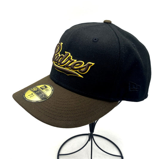 【中古美品】【メンズ】 NEW ERA ニューエラ ”SAN DIEGO PADRES”BB CAP サンディエゴパドレスBBキャップ 帽子 服飾雑貨 185-241130-ma-03-izu サイズ：60.6cm カラー：黒 万代Net店