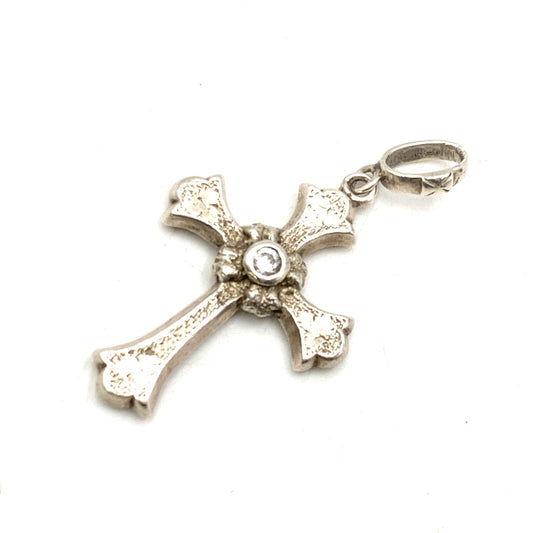 【中古品】【メンズ/レディース】 Loree Rodkin ローリーロドキン 925 ANTIQUE LEAF CROSS SILVER アンティーク リーフ クロス シルバー ペンダントトップ アクセサリー 192-241203-as-14-izu カラー：シルバー 万代Net店