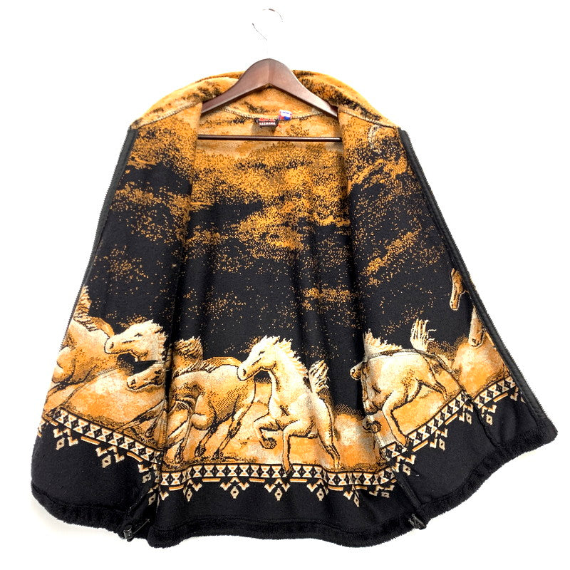 【中古品】【メンズ】  MAZMANIA マズマニア ANIMAL FLEECE JACKET アニマル フリースジャケット USA製 アウター 146-241203-as-05-izu カラー：マルチカラー 万代Net店