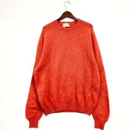 【現状渡し品】【メンズ】 MC GEORGE マックジョージ 80S WOOL KNIT SWEATER ウールニットセーター スコットランド製 長袖 トップス 146-241204-as-20-izu サイズ：46 カラー：オレンジ 万代Net店