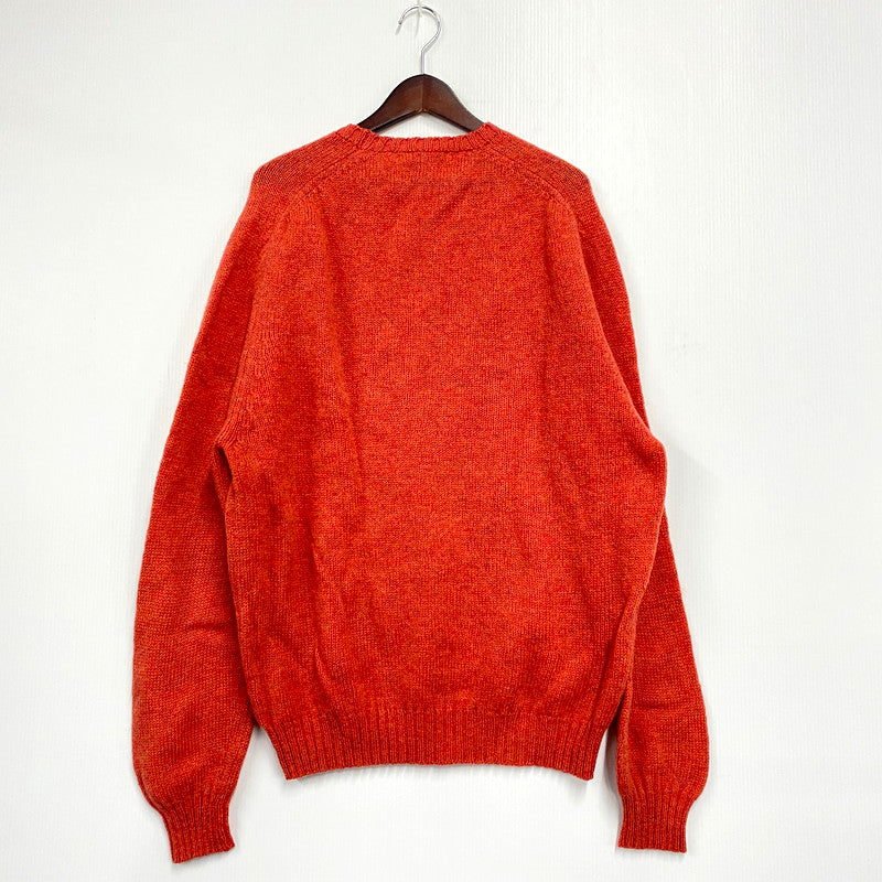 【現状渡し品】【メンズ】 MC GEORGE マックジョージ 80S WOOL KNIT SWEATER ウールニットセーター スコットランド製 長袖 トップス 146-241204-as-20-izu サイズ：46 カラー：オレンジ 万代Net店