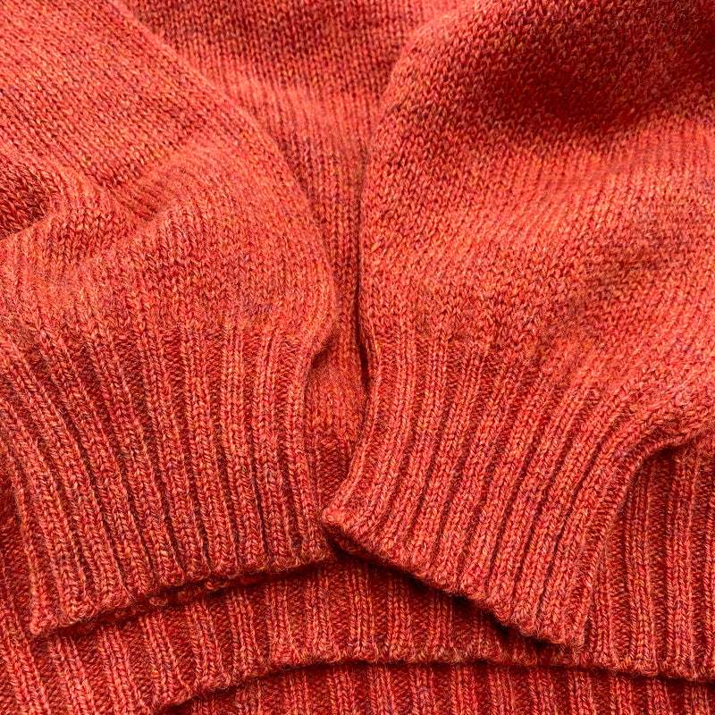 【現状渡し品】【メンズ】 MC GEORGE マックジョージ 80S WOOL KNIT SWEATER ウールニットセーター スコットランド製 長袖 トップス 146-241204-as-20-izu サイズ：46 カラー：オレンジ 万代Net店