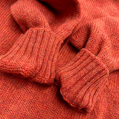 【現状渡し品】【メンズ】 MC GEORGE マックジョージ 80S WOOL KNIT SWEATER ウールニットセーター スコットランド製 長袖 トップス 146-241204-as-20-izu サイズ：46 カラー：オレンジ 万代Net店