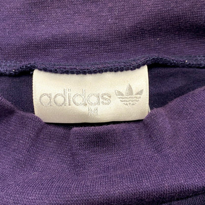 【中古品】【メンズ】 adidas アディダス 80S TREFOIL MOCK NECK T-SHIRT ST-35003 トレフォイル モックネック Tシャツ 銀タグ 長袖 トップス 146-241206-as-18-izu サイズ：M カラー：パープル 万代Net店