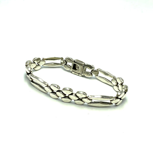 【中古品】【メンズ/レディース】  MEXICAN JEWELRY メキシカン ジュエリー SILVER 925 CHAIN BRACELET シルバー 925 チェーン ブレスレット アクセサリー 192-241206-as-25-izu カラー：シルバー 万代Net店