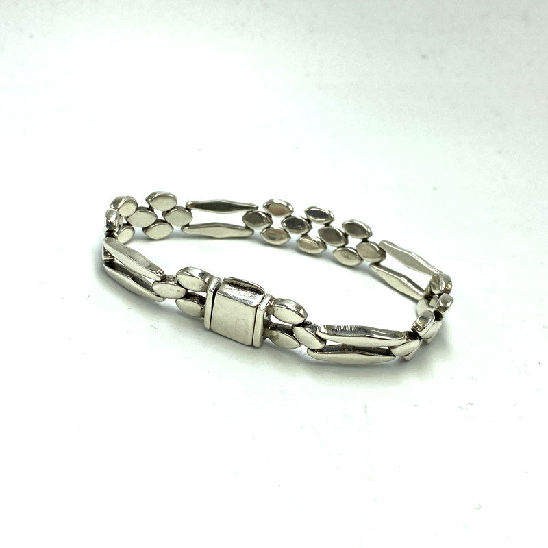 【中古品】【メンズ/レディース】  MEXICAN JEWELRY メキシカン ジュエリー SILVER 925 CHAIN BRACELET シルバー 925 チェーン ブレスレット アクセサリー 192-241206-as-25-izu カラー：シルバー 万代Net店