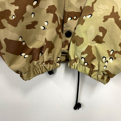 【中古品】【メンズ】 A BATHING APE アベイシングエイプ 90S WORLD WIDE APE HEADS COACHES JACKET ワールドワイド エイプ ヘッズ コーチジャケット 初期三角タグ アウター 142-241206-as-21-izu サイズ：S カラー：ベージュ系 万代Net店