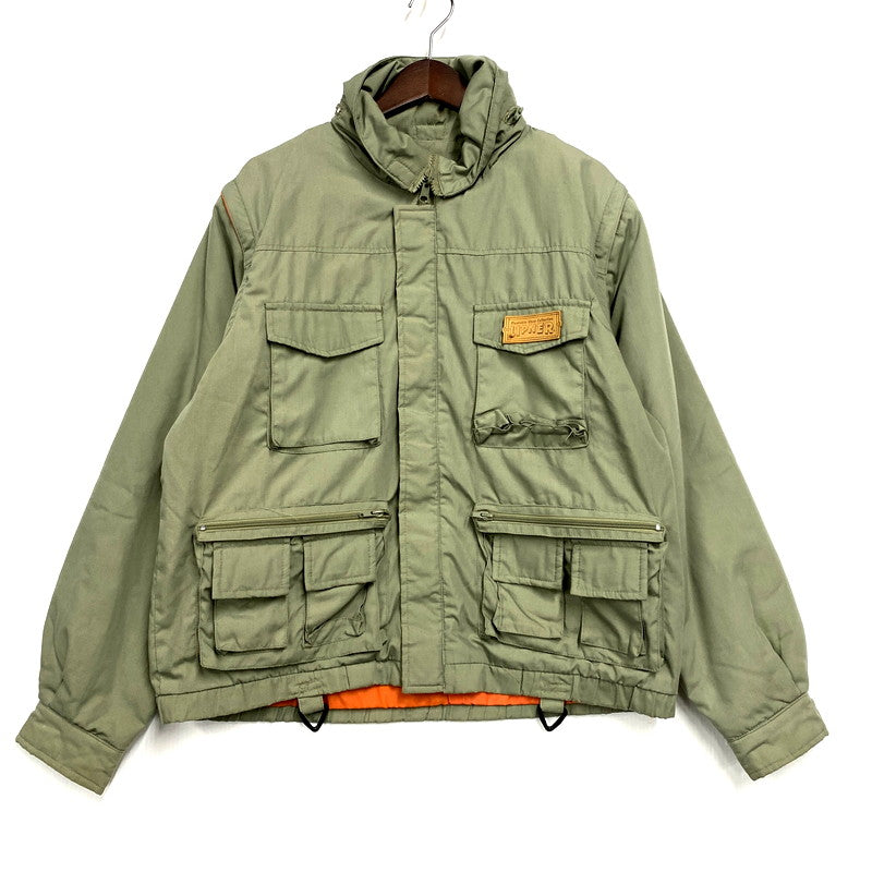 【中古品】【メンズ】  LIPNER-LOGOS- ロゴス 90S 2WAY FISHING JACKET 90年代 2ウェイフィッシングジャケット アウター 長袖 146-241212-ma-01-izu サイズ：L カラー：モスグリーン 万代Net店