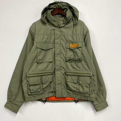 【中古品】【メンズ】  LIPNER-LOGOS- ロゴス 90S 2WAY FISHING JACKET 90年代 2ウェイフィッシングジャケット アウター 長袖 146-241212-ma-01-izu サイズ：L カラー：モスグリーン 万代Net店