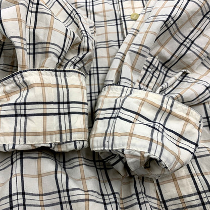 【中古品】【メンズ】  CHAPS RALPH LAUREN チャップスラルフローレン LS BD CHECK SHIRT ロングスリーブ ボタンダウン チェックシャツ 長袖 トップス 146-241209-as-25-izu サイズ：L カラー：ホワイト系 万代Net店