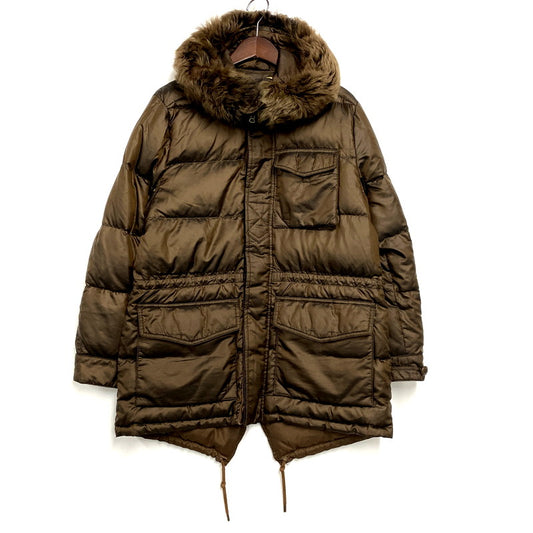 【中古品】【メンズ】 RALPH LAUREN ラルフローレン WMBLOTWS5E00004 HOODED DOWN JACKET フーデッドダウンジャケット アウター 長袖 147-241212-ma-02-izu サイズ：S カラー：茶 万代Net店