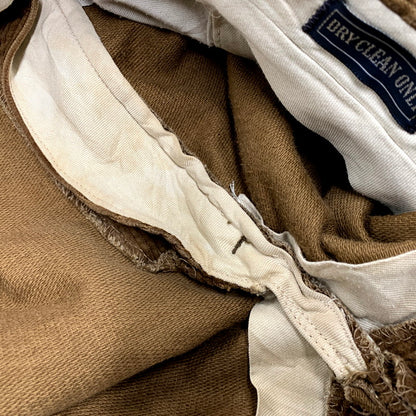 【現状渡し品】【メンズ】 Polo by Ralph Lauren ポロバイラルフローレン 90S CORDUROY 2 TUCK PANTS コーデュロイ 2タック パンツ ボトムス 157-241208-as-08-izu カラー：ブラウン 万代Net店