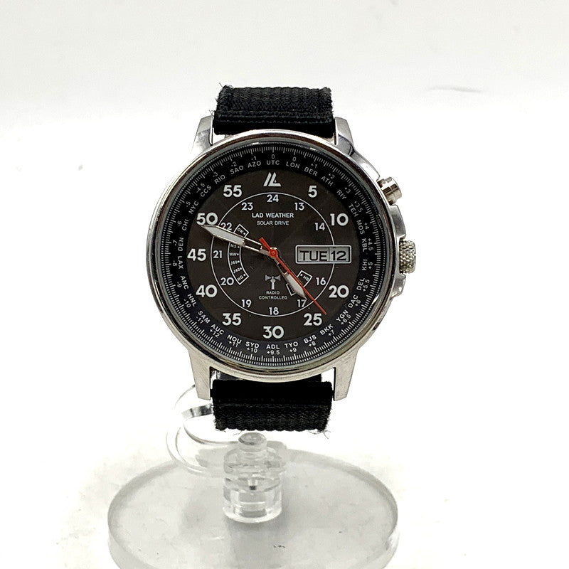 【中古品】【メンズ/レディース】 LAD WEATHER ラドウェザー SOLAR DRIVE ソーラー ドライブ 腕時計 198-241212-as-33-izu カラー：ブラック 万代Net店