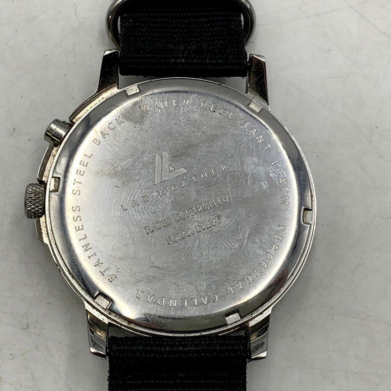 【中古品】【メンズ/レディース】 LAD WEATHER ラドウェザー SOLAR DRIVE ソーラー ドライブ 腕時計 198-241212-as-33-izu カラー：ブラック 万代Net店
