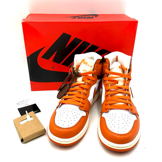 【中古美品】【メンズ】 NIKE ナイキ WMNS AIR JORDAN 1 RETRO HI OG DO9369-101 ウィメンズ エア ジョーダン 1 レトロ ハイ OG スニーカー シューズ 靴 160-241209-as-14-izu サイズ：28cm カラー：WHITE/STARFISH-CACAO WOW-SAIL 万代Net店