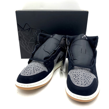 【中古美品】【メンズ】 NIKE ナイキ AIR JORDAN 1 MID SE V2 HJ4363-001 エア ジョーダン 1 ミッド SE V2 スニーカー シューズ 靴 160-241212-as-05-izu サイズ：27cm カラー：BLACK/BLACK-SAIL-GUM MED BROWN 万代Net店