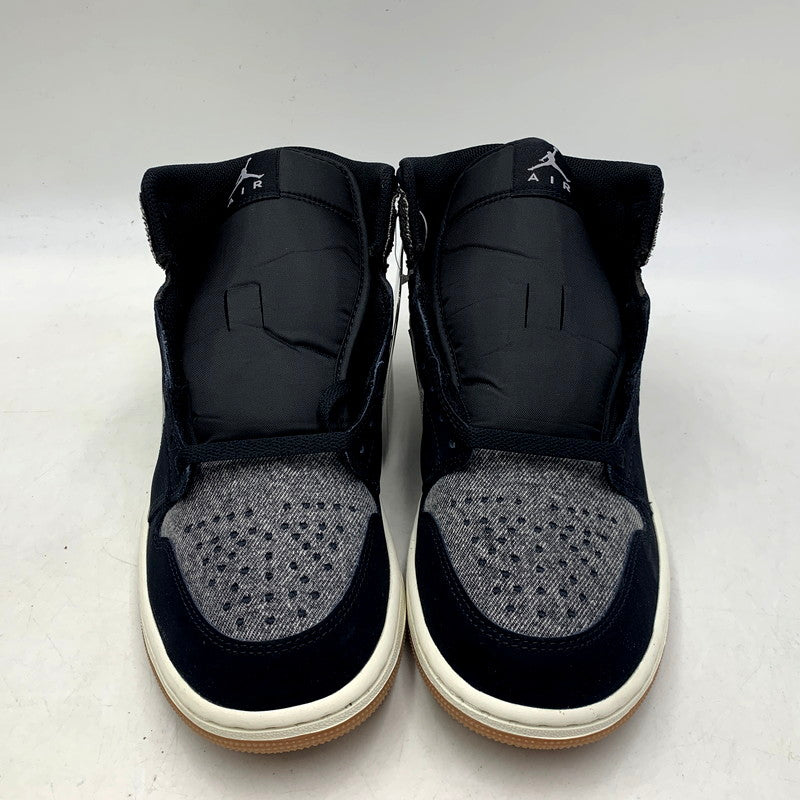 【中古美品】【メンズ】 NIKE ナイキ AIR JORDAN 1 MID SE V2 HJ4363-001 エア ジョーダン 1 ミッド SE V2 スニーカー シューズ 靴 160-241212-as-05-izu サイズ：27cm カラー：BLACK/BLACK-SAIL-GUM MED BROWN 万代Net店