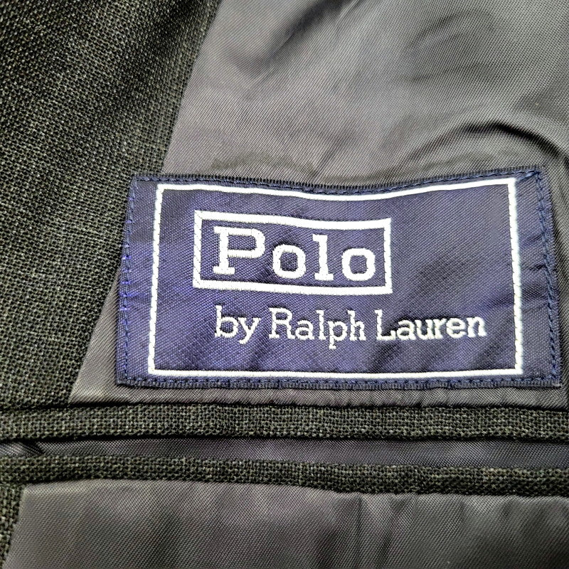 【中古品】【メンズ】 Polo by Ralph Lauren ポロバイラルフローレン 80-90S WOOL TAILORED JACKET ウール テーラードジャケット 日本製 三角タグ アウター 146-241215-as-07-izu カラー：ブラック 万代Net店