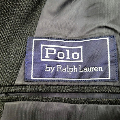 【中古品】【メンズ】 Polo by Ralph Lauren ポロバイラルフローレン 80-90S WOOL TAILORED JACKET ウール テーラードジャケット 日本製 三角タグ アウター 146-241215-as-07-izu カラー：ブラック 万代Net店