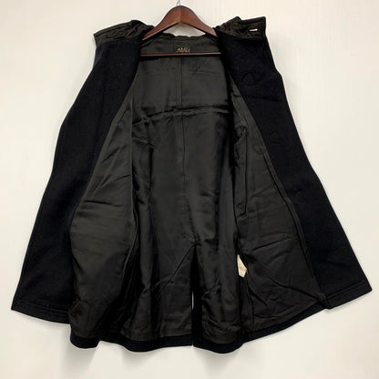 【中古品】【メンズ】 A.P.C. アーペーセー HOODED DUFFLE COAT フーデッド ダッフルコート アウター 141-241215-as-32-izu サイズ：XS カラー：ブラック 万代Net店
