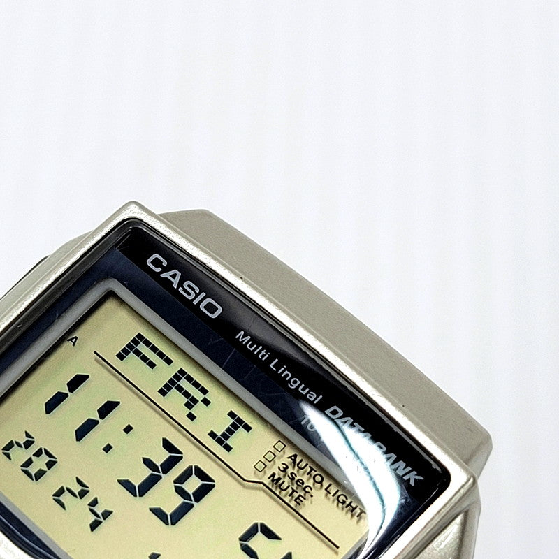 【中古品】【メンズ/レディース】 CASIO カシオ DATA BANK DBC-32 データバンク デジタル 時計 腕時計 198-241213-ay-02-izu カラー：シルバー 万代Net店