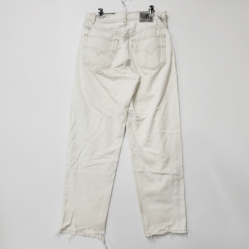 【現状渡し品】【メンズ】  LEVI'S SILVER TAB リーバイスシルバータブ 90S BAGGY DENIM PANTS 90年代 バギーデニムパンツ ズボン ボトムス 157-241216-ma-08-izu サイズ：W31 カラー：白 万代Net店