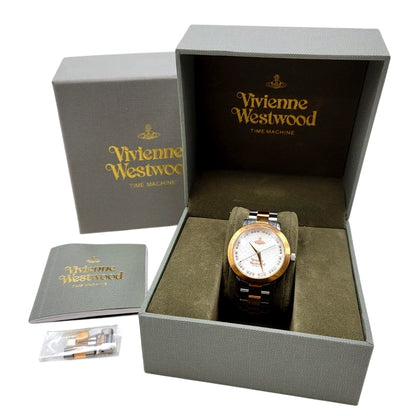 【中古品】【レディース】 Vivienne Westwood ヴィヴィアンウエストウッド BLOOMSBURY VV152SRSSL ブルームズベリー クロノグラフ 腕時計 198-250207-as-12-izu カラー：ゴールド×シルバー 万代Net店