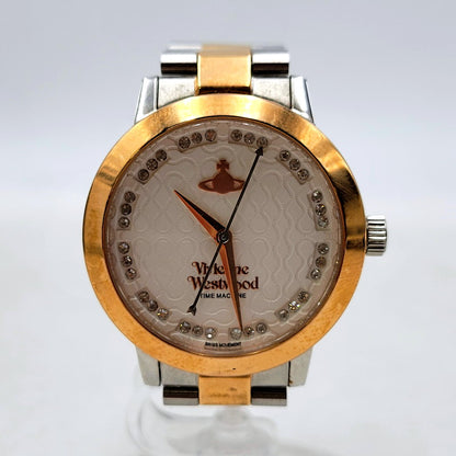 【中古品】【レディース】 Vivienne Westwood ヴィヴィアンウエストウッド BLOOMSBURY VV152SRSSL ブルームズベリー クロノグラフ 腕時計 198-250207-as-12-izu カラー：ゴールド×シルバー 万代Net店