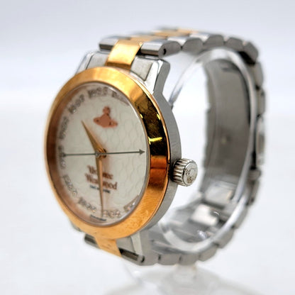 【中古品】【レディース】 Vivienne Westwood ヴィヴィアンウエストウッド BLOOMSBURY VV152SRSSL ブルームズベリー クロノグラフ 腕時計 198-250207-as-12-izu カラー：ゴールド×シルバー 万代Net店