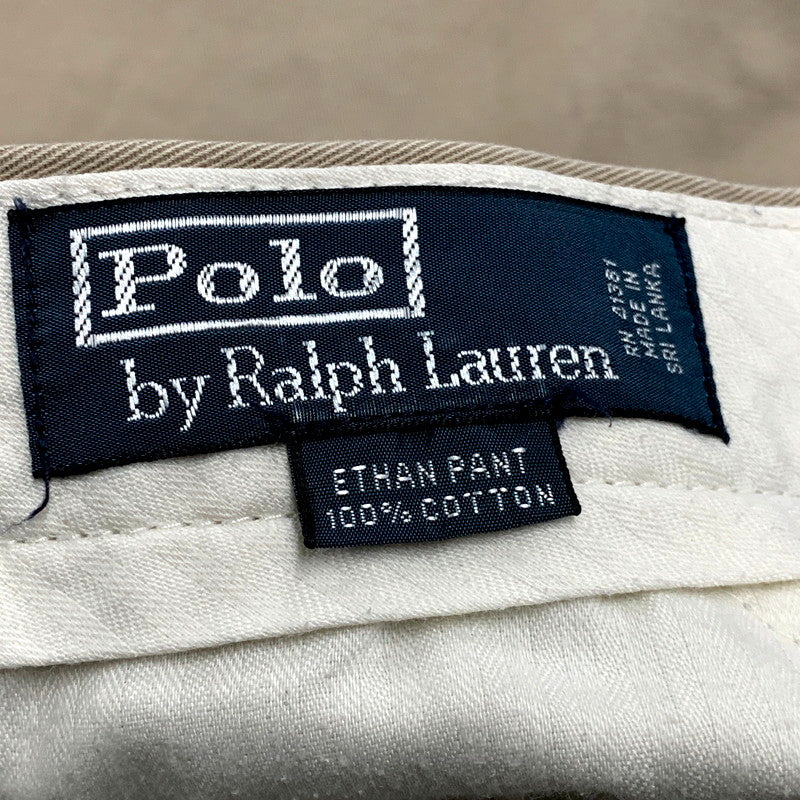 【中古品】【メンズ】 POLO RALPH LAUREN ポロ・ラルフローレン ETHAN PANTS イーサンパンツ ズボン ボトムス 157-241216-ma-21-izu サイズ：30×30 カラー：ベージュ 万代Net店