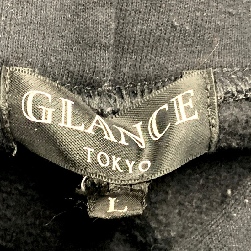 【現状渡し品】【メンズ】 GLANCE TOKYO PARODY HOODED SWEATSHIRT グランス トーキョー パーカー スウェット プリント トップス 142-241222-ay-18-izu サイズ：L カラー：ブラック 万代Net店