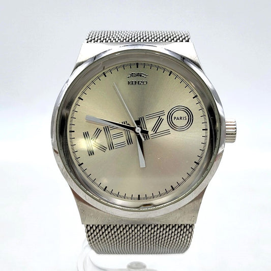 【中古品】【メンズ/レディース】 KENZO ケンゾー 96004J シルバー文字盤 クォーツ 腕時計 197-250207-as-50-izu カラー：シルバー 万代Net店