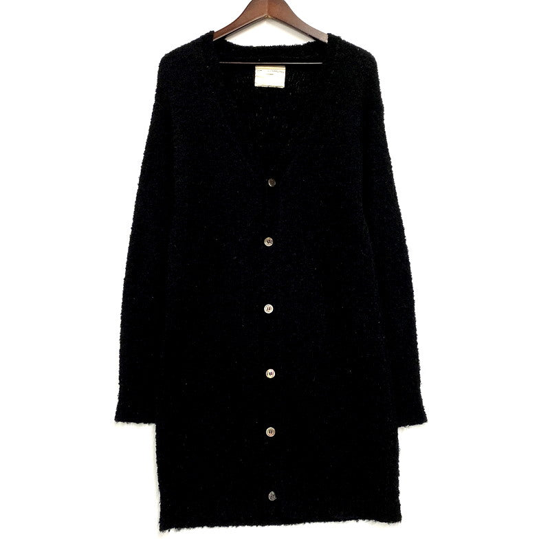 【中古品】【メンズ】 COMME des GARCONS HOMME コムデギャルソンオム 90S WOOL LONG CARDIGAN IN-040060 AD1996 ウール ロングカーディガン 140-241218-as-30-izu サイズ：下記参照 カラー：ブラック 万代Net店