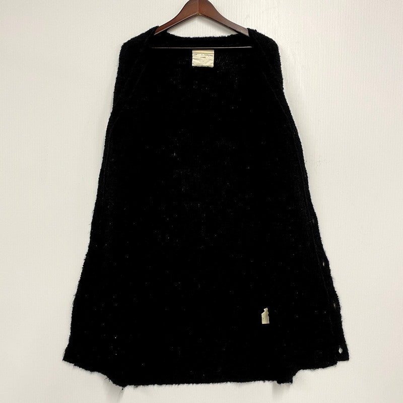 【中古品】【メンズ】 COMME des GARCONS HOMME コムデギャルソンオム 90S WOOL LONG CARDIGAN IN-040060 AD1996 ウール ロングカーディガン 140-241218-as-30-izu サイズ：下記参照 カラー：ブラック 万代Net店