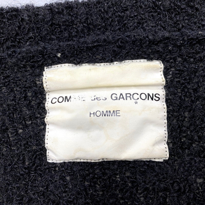 【中古品】【メンズ】 COMME des GARCONS HOMME コムデギャルソンオム 90S WOOL LONG CARDIGAN IN-040060 AD1996 ウール ロングカーディガン 140-241218-as-30-izu サイズ：下記参照 カラー：ブラック 万代Net店