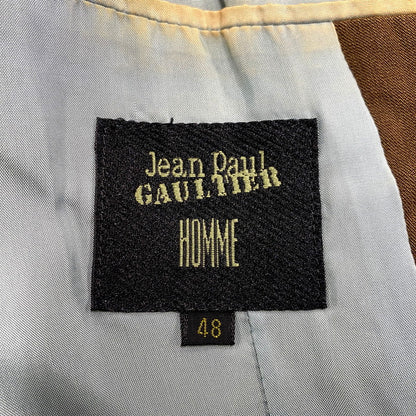 【現状渡し品】【メンズ】 JEAN PAUL GAULTIER HOMME ジャンポールゴルチエオム 90S SUIT SET UP スーツ セットアップ 141-241218-as-23-izu サイズ：48 カラー：ブラウン 万代Net店