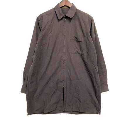 【中古品】【メンズ】 Y’s for men ワイズフォーメン 90S ZIP UP LONG SHIRT JACKET MR-B06-026 ジップアップ ロングシャツジャケット アウター 140-241218-as-19-izu サイズ：下記参照 カラー：ブラウン系 万代Net店