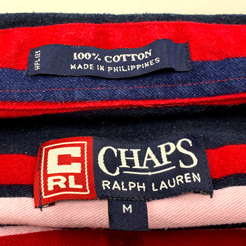【中古品】【メンズ】 CHAPS RALPH LAUREN LS BD COTTON STRIPE SHIRT チャップス ラルフローレン ストライプシャツ 長袖 トップス 146-241222-ay-16-izu サイズ：M カラー：マルチ 万代Net店