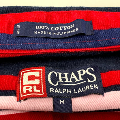 【中古品】【メンズ】  CHAPS RALPH LAUREN LS BD COTTON STRIPE SHIRT チャップス ラルフローレン ストライプシャツ 長袖 トップス 146-241222-ay-16-izu サイズ：M カラー：マルチ 万代Net店