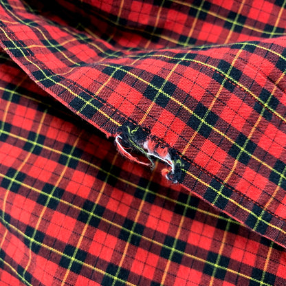 【中古品】【メンズ】 RALPH LAUREN ラルフローレン 90S BLAIRE LS BD CHECK SHIRT ブレア  ロングスリーブ チェックシャツ 長袖 トップス 146-250208-as-34-izu サイズ：XL カラー：レッド系 万代Net店