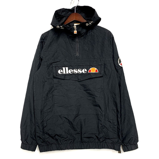 【中古品】【メンズ】 ellesse エレッセ NYLON ANORAK JACKET ナイロン アノラックジャケット アウター 146-241221-as-02-izu サイズ：S カラー：ブラック 万代Net店